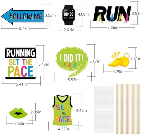 FOZEE Running Photo Booth Props 20Pcs