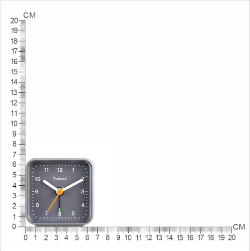 Classic Analogue Travel Alarm Clock with Snooze and Light