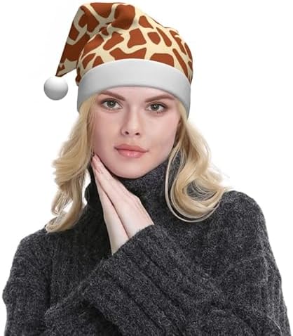 Colorful Butterfly Print Christmas Hat for Adults
