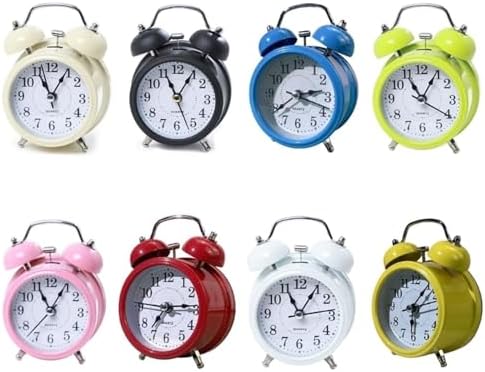 Loud Retro Double Bell Alarm Clock with Metal Design