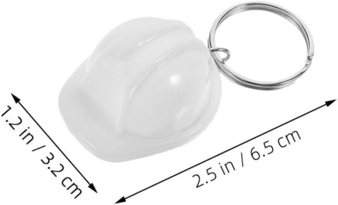 Mini Construction Helmet Keychain for Workers and Party Favors