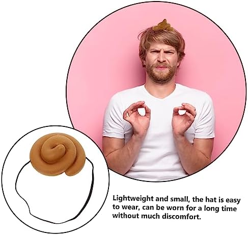 3pcs Funny Poop Hat for All Ages Prank Party Prop