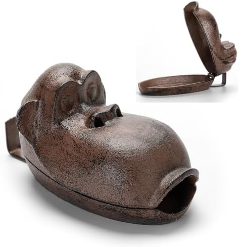 Monkey Ashtray for Cigar Lovers Cast Iron Decor