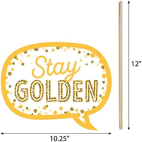 Big Dot of Happiness Birthday Photo Booth Props Kit - 20 Premium Pieces