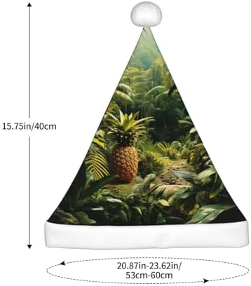 QINZHENG Pineapple Green Santa Hat Personalized Christmas Gift for Women