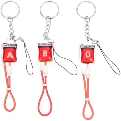 Luxshiny Halloween Blood Bag Keychain Pendant