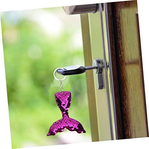 PRETYZOOM 6pcs Mermaid Keychains for Backpacks and Keychain Decor