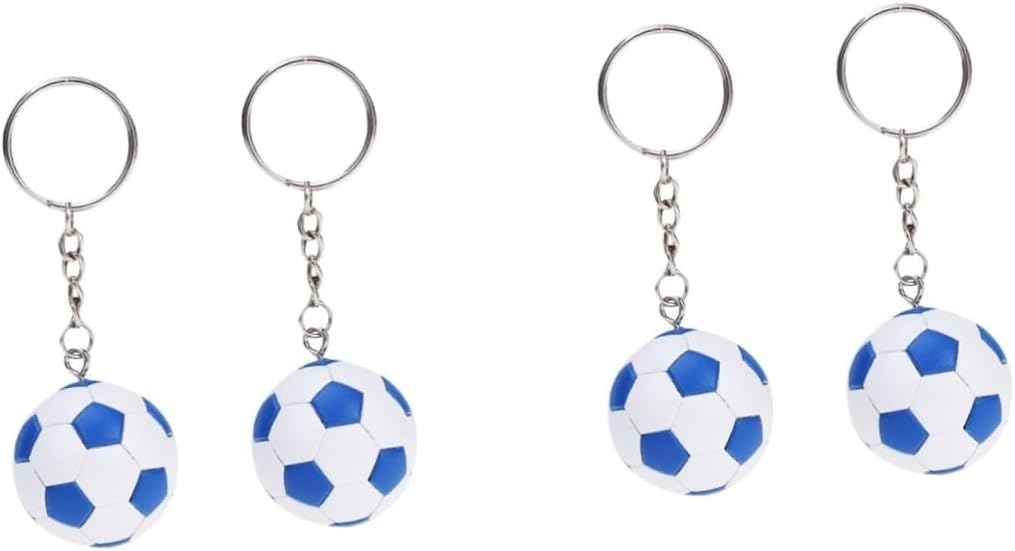 STOBAZA 4pcs Soccer Keychains for Boys Girls Party Favors