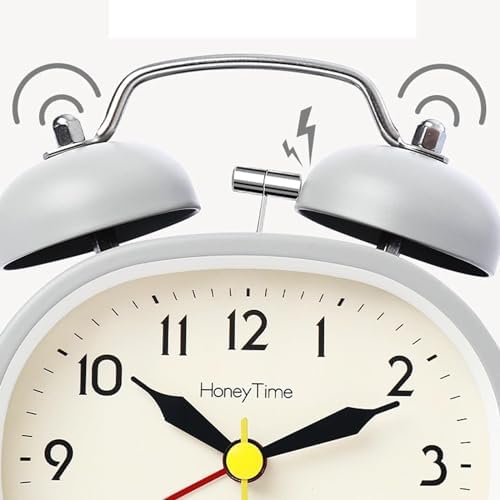 Double Bell Alarm Clock with Backlight and Silent Ticking