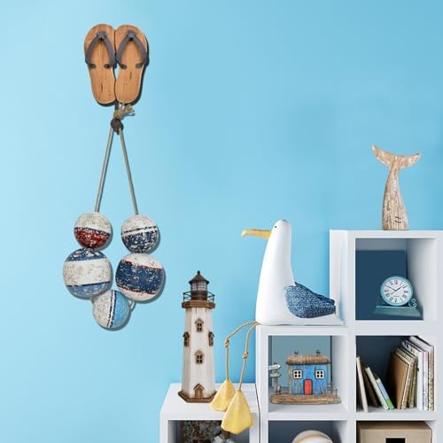 Veclotch Large Wooden Buoy Wall Decor Nautical Design