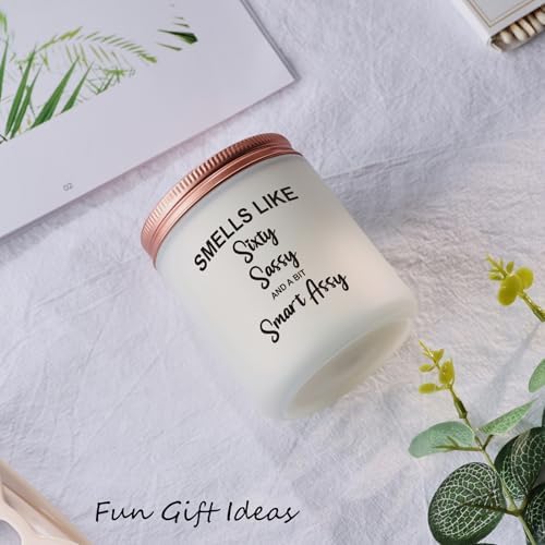 Lavender Scented Jar Candle for 60th Birthday Mom