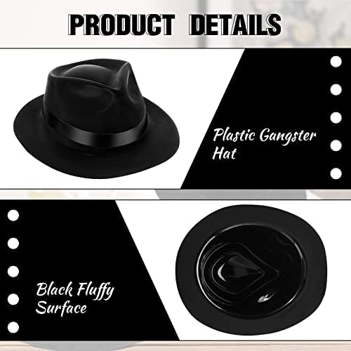 Xtinmee 48 Pack Gangster Hats for Men 1920s Style
