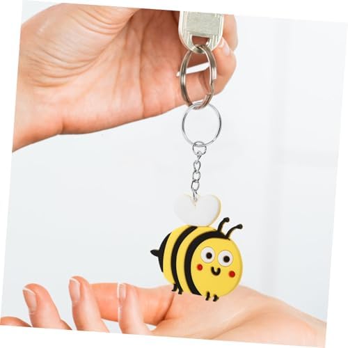 10pcs Cute Cartoon Bee Keychain for Bags and Backpacks