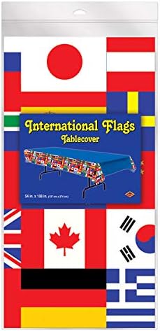 Beistle International Flag Plastic Table Cover