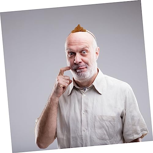 3pcs Simulation Poop Hat Prank Props for Adults and Kids