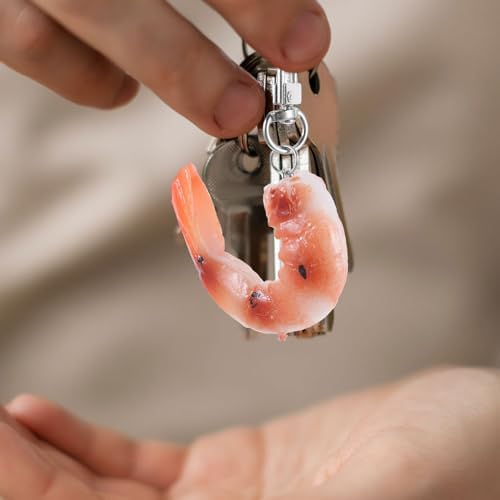 STOBAZA Shrimp Key Ring Car Key Charm