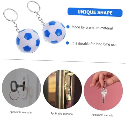 STOBAZA 4pcs Soccer Keychains for Boys Girls Party Favors