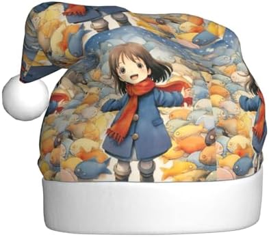 Qin Z Zheng Fish Lover Santa Hat Personalized Christmas Gift for Women