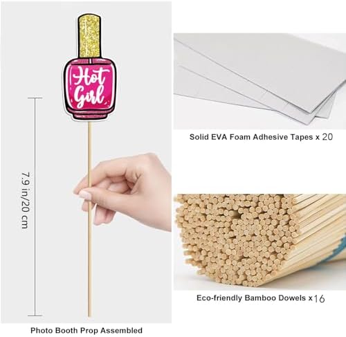 Hot Pink Girls Birthday Photo Booth Props