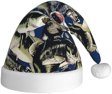 QinZheng Personalized Santa Hat with Fish Print