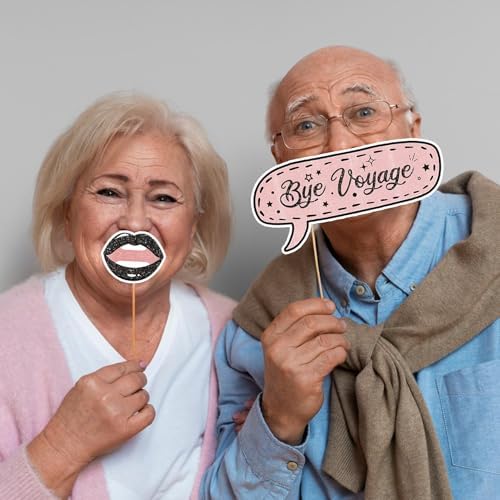 22Pcs Rose Gold Rude Youre Leaving But OK Photo Booth Props