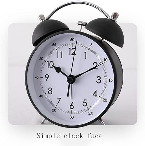 Loud Double Bell Alarm Clock with Retro Design