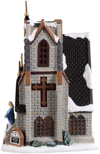 Lemax St Matthews Church Lighted Building