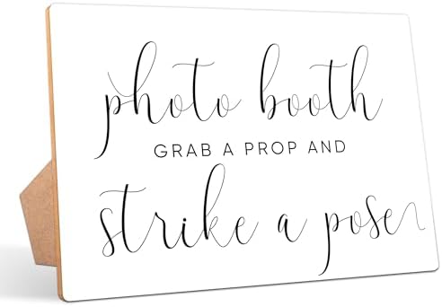 Minimalist Wedding Table Sign With Stand