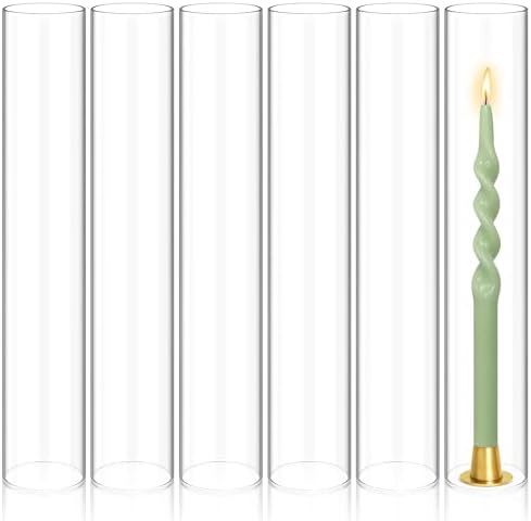 Showgeous 6 Piece Hurricane Candle Holder Set