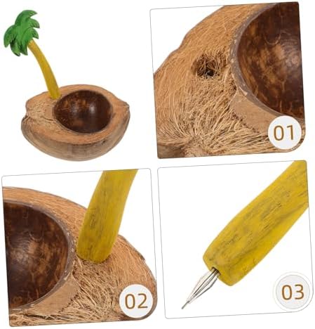 Coconut Shell Candle Holder for Taper and Pillar Candles