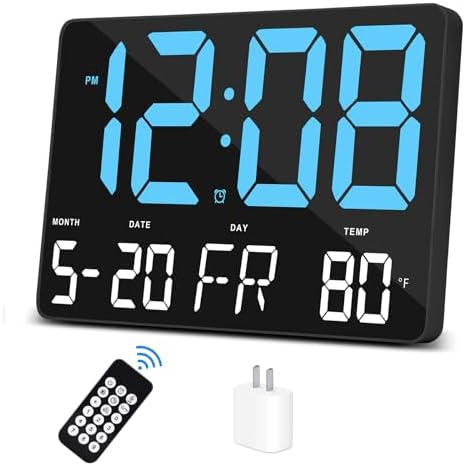 Amgico Digital Alarm Clock with Temperature and Auto Dimming