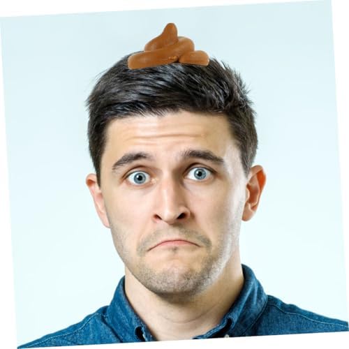 Toyvian 4 Pcs Poop Emoji Costume Hat for Parties