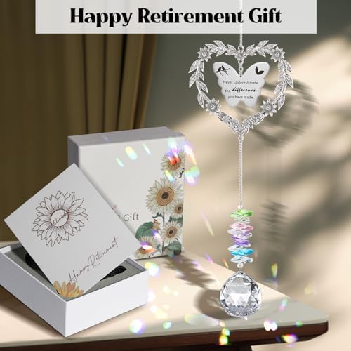 Retirement Gift Sun Catcher Crystal Prism