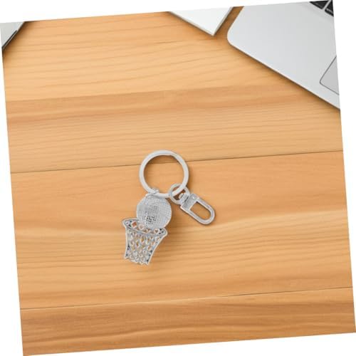 2Pcs Basketball Hoop Keychain Stylish Sports Accessory