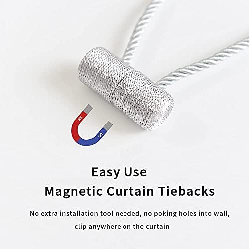 Modern Magnetic Curtain Holdbacks 2 Pack