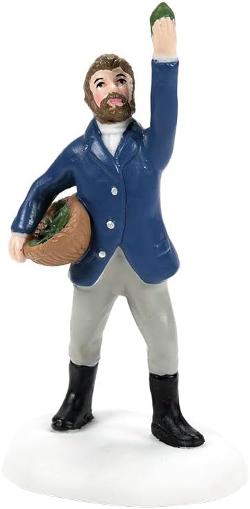 Department 56 Dickens Village Feeding Time Calf Figurine - Hand Crafted Porcelain Miniature