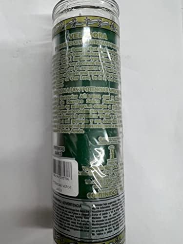 Brilux Seven African Powers Unscented Pillar Candle in Glass