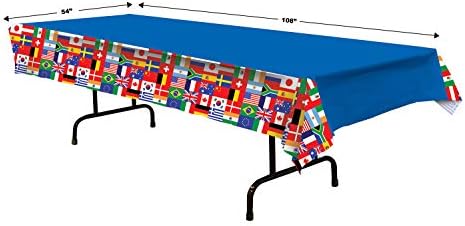 Beistle International Flag Plastic Table Cover