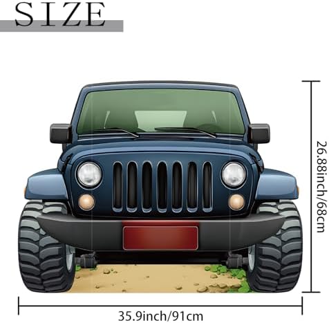 Jungle Safari Off-Road Vehicle Cardboard Cutout