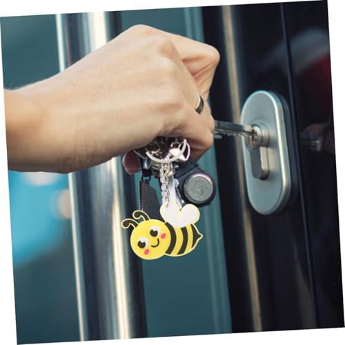 VICASKY 20pcs Bee Keyrings Cute Spring Themed Backpack Charms Party Favors