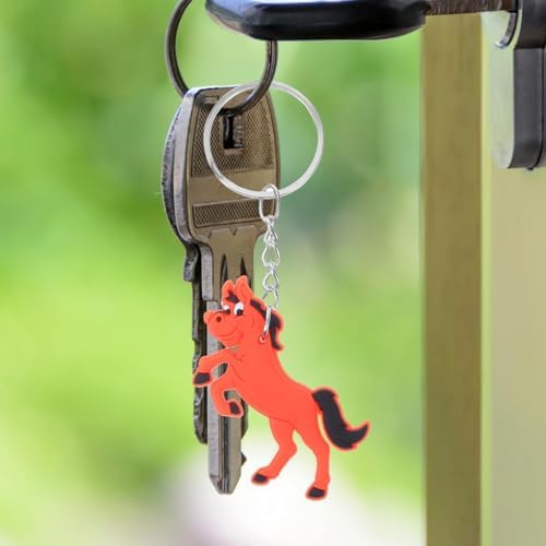 Alipis Cartoon Horse Keychain for Boys Birthday Party Favors