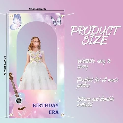 Super Star Music Themed Photo Booth Background for Girls Birthday Parties