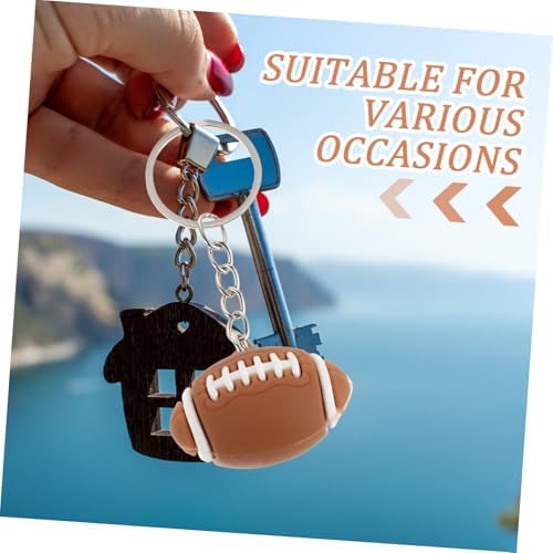 2PCS Mini Sports Balls Football Keychain for Boys