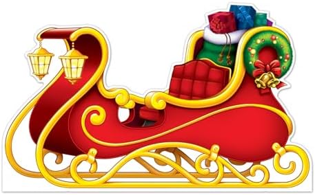 Beistle Santas Sleigh Photo Prop 37 x 510