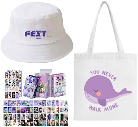 Rikrot BTS 10TH Anniversary Gift Set with Hat and Canvas Bag