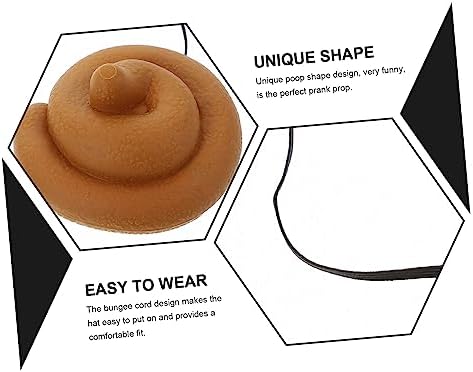3pcs Funny Poop Hat Set for Party Prank Costumes
