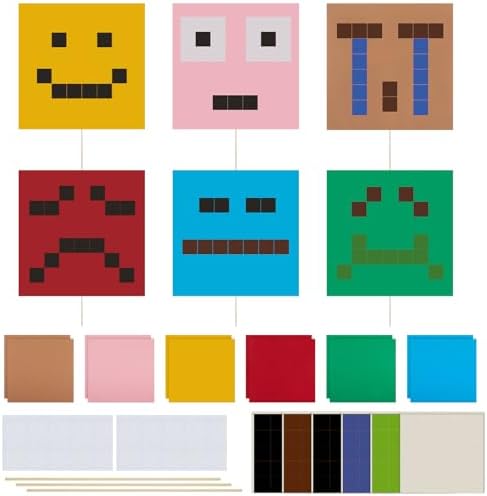 Marspark Pixel Party Photo Booth Props and Stickers