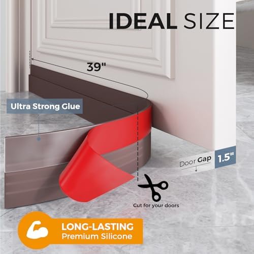GroTheory 2 Pack Door Draft Stopper 39 x 2 Brown