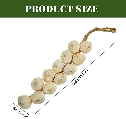 Garneck Artificial Garlic Strings 2Pcs Home Decor