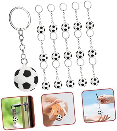 LIFKOME 16Pcs Soccer Keychains for Boys Sports Party Favors